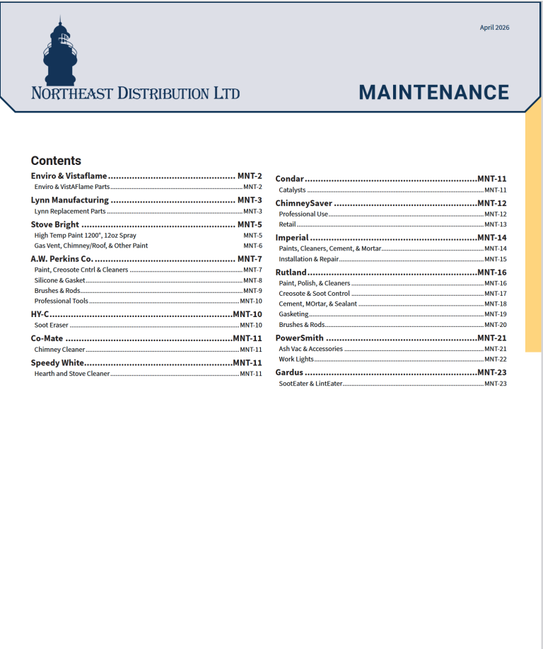 Maintenance Catalog